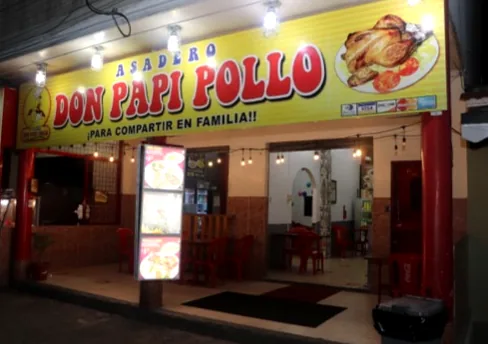 Fachada histórica de Asadero Don Papi Pollo en Guayaquil